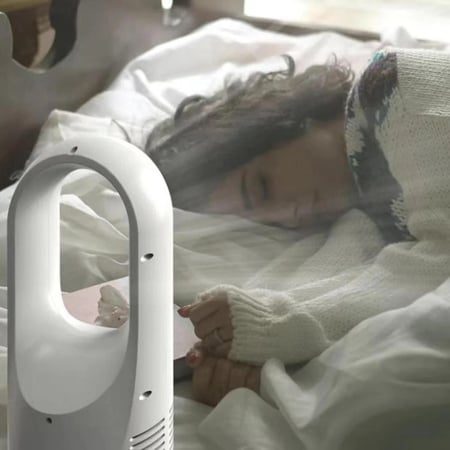 مروحة ذكية بدون شفرات بقوة 5 واط مع 6 سرعات مختلفة قابلة للشحن عبر منفذ USB للمنزل والمكتب