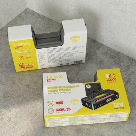 بطارية متنقلة مشغلة للسيارة مع منفاخ هواء من دينكس DENX DX1785