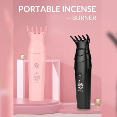 فرشاة شعر إلكترونية قابلة لإعادة الشحن عبر منفذ USB.