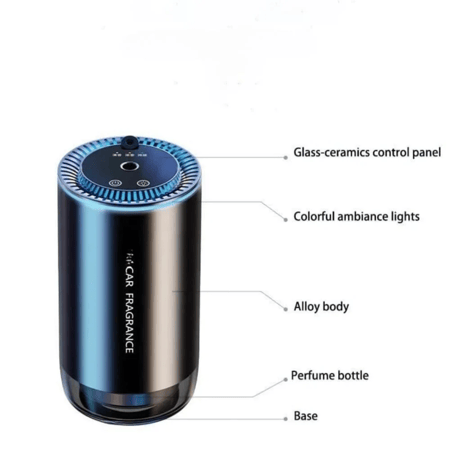 فواحة عطرية للسيارة مع اضاءة جذابة لتعطير وتنقية الهواء