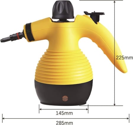 منظف ​​بخاري عالي الحرارة 1200 واط، منظف بخاري محمول، مناسب للاستخدام في المنزل والمطبخ والحمام وأدوات تنظيف السيارة