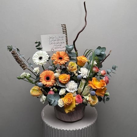 فازة الزهور المختلطة الفاخرة