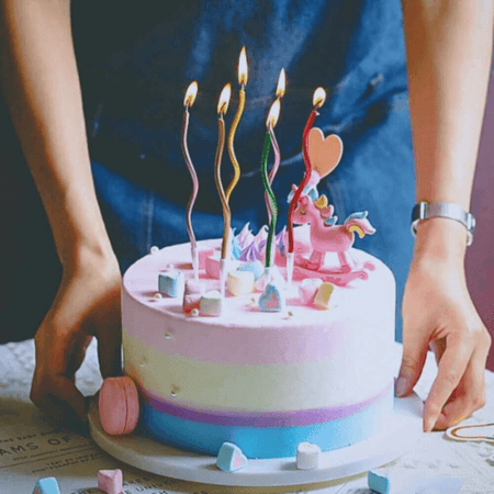 شموع كيك الوان متعددة وفاخرة لتزيين الكيك من متجر كاري