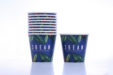 أكواب ورقية مشجر عدد 10 - حجم 9 اونص