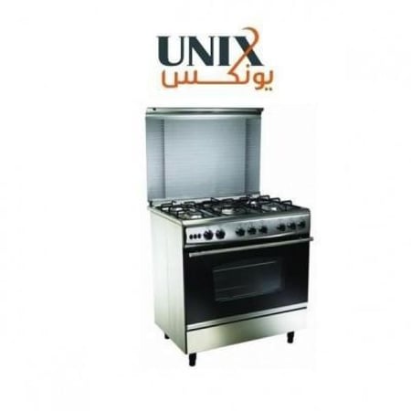 فرن يونكس غاز 5 عيون 60×90 استيل TGM6090-2026