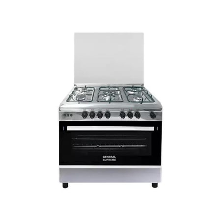 فرن جنرال سوبريم غاز 90×60 استيل فل سفتي5 عيون - GS-9650FS-SUPREME