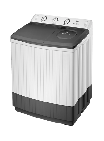 غسالة حوضين هاس 12 كيلو ابيض - HTT1B12W