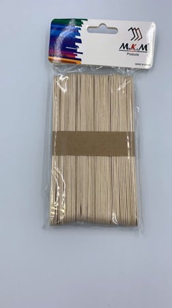 اعواد خشبية ساده 50 عود