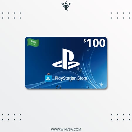 بطاقة بلايستيشن 100$ - المتجر السعودي