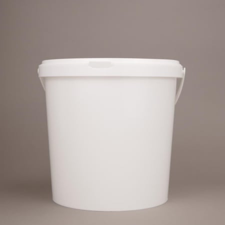 سطل أبيض 5 لتر متين للتخزين والاستخدام المتعدد - اكثر فاكثر