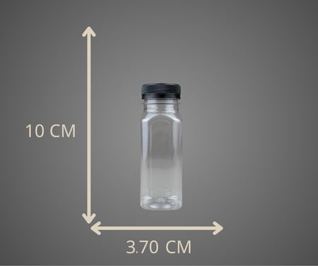 عبوة مستطيل شفاف 100 مل