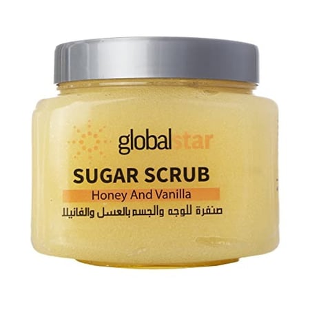 صنفرة سكر بالفانيليا والعسل من جلوبال ستار 600 جرام