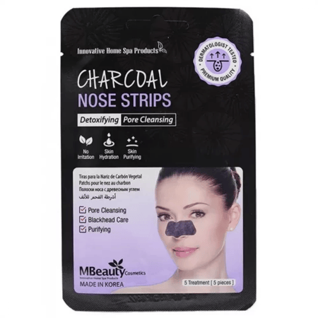 ام بيوتي  لصقات تنظيف الأنف بالفحم النشط  5 قطع