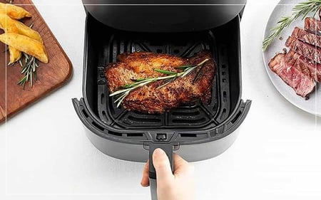 ريبون - قلاية هوائية زيت أقل RE-11-027 5.5 L - ازرق