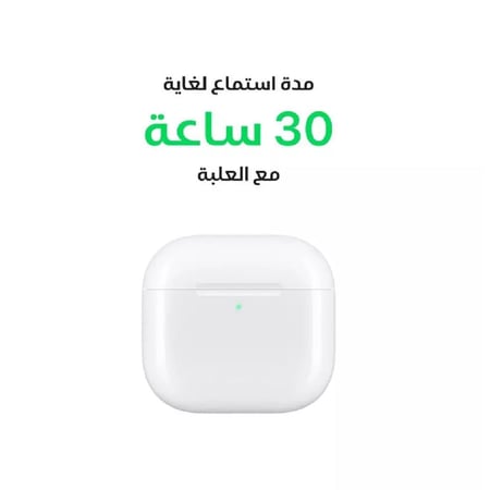 ابل ايربودز 4 سماعات اذن مع شاحن نوع سي