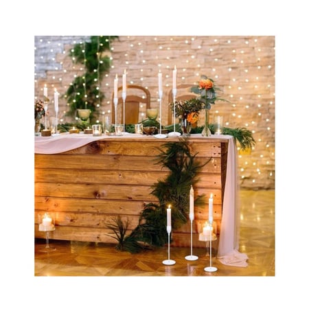 حامل شمعدان - 3 قطع من حاملات الشموع المدببة