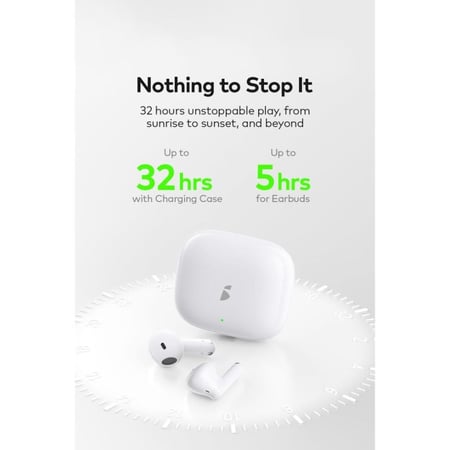 ايتل - سماعات أذن لاسلكية بصوت نقي واتصال سريع Buds Air 5i - أبيض