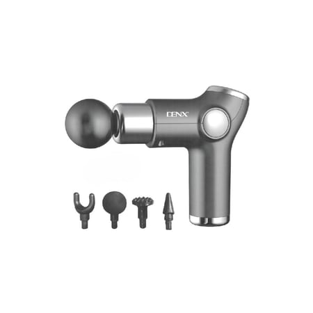 دينكس - جهاز مساج للتدليك مع 4 أربع رؤوس قابلة للتبديل DX1704 -اسود