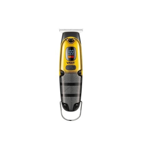 في جي ار - ماكينة حلاقة للشعر واللحية بشاشة LED وشحن يو اس بي V-981 - متعدد الالوان