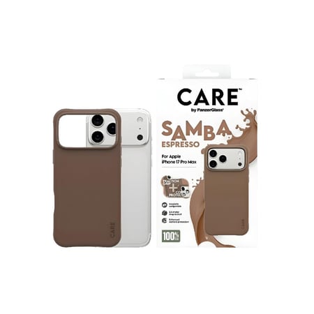 بانزر جلاس – جراب حماية متين بملمس ناعم وتجربة استخدام مريحة - بني