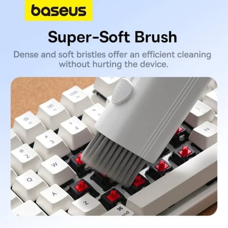 بيسوس - مجموعة تنظيف متعددة الاستخدام - ابيض