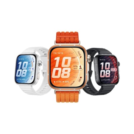 هواوي - ساعة ذكية بشاشة أموليد وقياس صحي متقدم Watch Fit 5 Pro - أسود