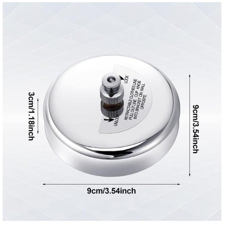 حبل ملابس تلسكوبي بطول 2.8 متر