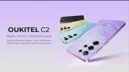 أوكيتيل - هاتف c2 ثنائي الشريحة ذاكرة 256 جيجا رام 4+12 جيجا 4G متعدد الالوان