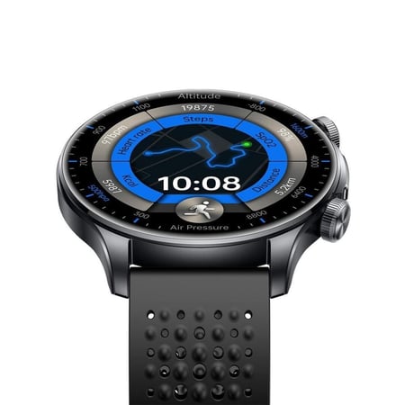 ليبرو - ساعة ذكية سولار ألترا مع جي بي إس وشاشة أموليد - أسود