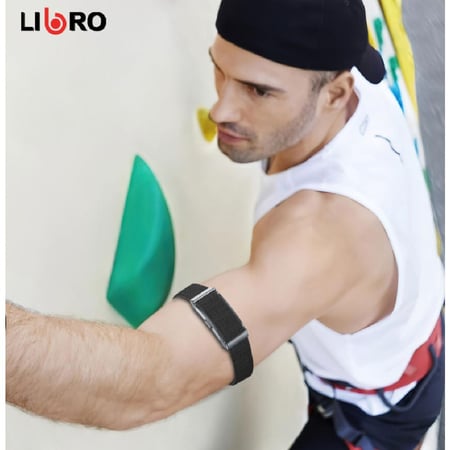 ليبرو - سوار تتبع رياضي ذكي مقاوم للماء - اسود