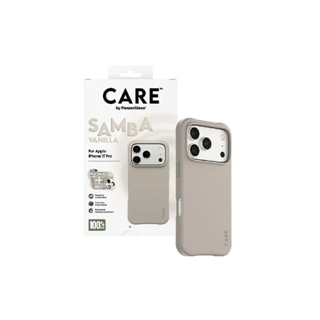 بانزر جلاس – جراب حماية سامبا فانيلا أنيق لأجهوة ايفون 17 - فانيلا