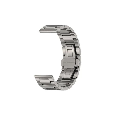 كوسبت - سوار مزدوج الفتح من الفولاذ المقاوم للصدأ مقاس 22 مم - فضي