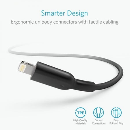 انكر - كيبل آيفون USB بطول 1.8 متر متعدد الالوان