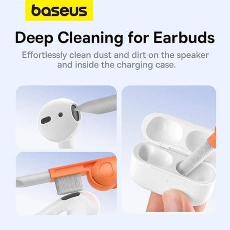 بيسوس - مجموعة تنظيف متعددة الاستخدام - ابيض