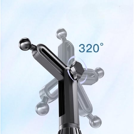 أدموس - حامل جوال للسيارة بقاعدة كوب قابلة للتعديل لأجهزة الجوال - أسود