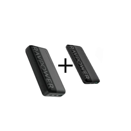 عرض راف باور بطارية متنقلة بسعة 10 الف بقوة 20 واط + بطارية متنقلة بسعة 20 الف بقوة 20