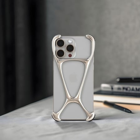 دارك - جراب الهيكل المصنوع من ستانلس ستيل تيتانيوم