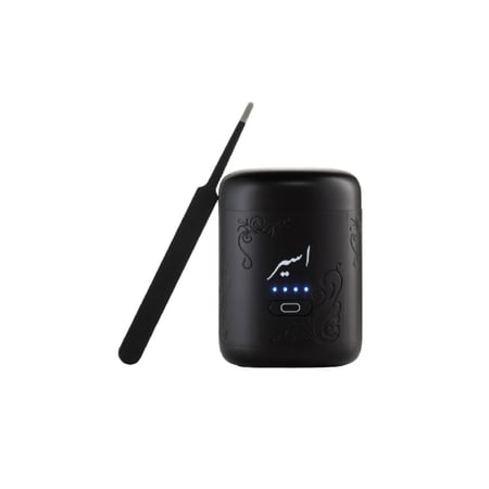 اسير - مبخرة الكترونية متنقلة بتصميم انيق مناسبة لانواع البخور والمعمو