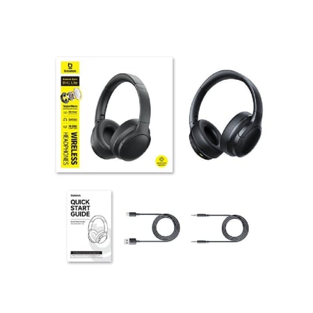 بيسوس - سماعة رأس BH1 LITE لاسلكية Super Base - بيج