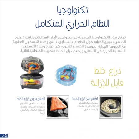 ديلونجي - مقلاة بزيت قليل وجهاز طهي متعدد الوظائف