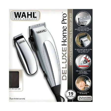 واهل - مجموعة ماكينة قص وتشذيب الشعر ديلوكس هوم برو 19 في 1