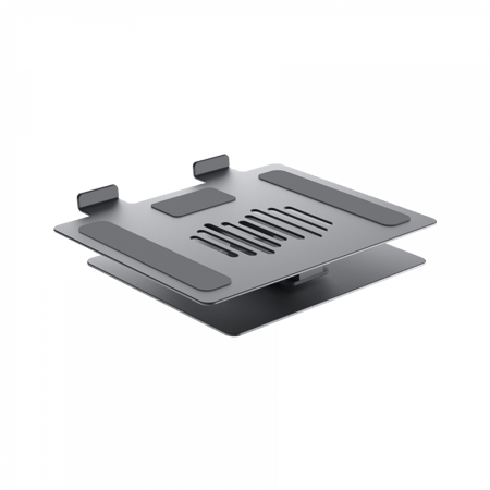 موماكس - حامل لاب توب قابل للدوران 360 درجة مصنوع من الألومنيوم - رماد