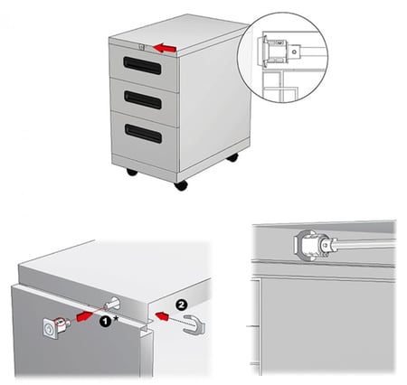 قفل درج تيله ماصوره