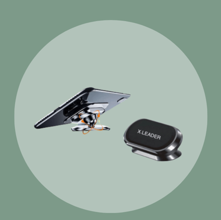 مثبت جوال مغناطيسي للسيارة + كيبل ايفون