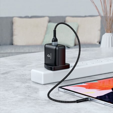 راس شاحن اصلي PD - USB ماركة بروماس بقوة 38 واط