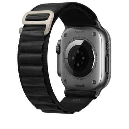 سوار ساعة ابل ديزاين الترا مقاس 42/44/45 اسود