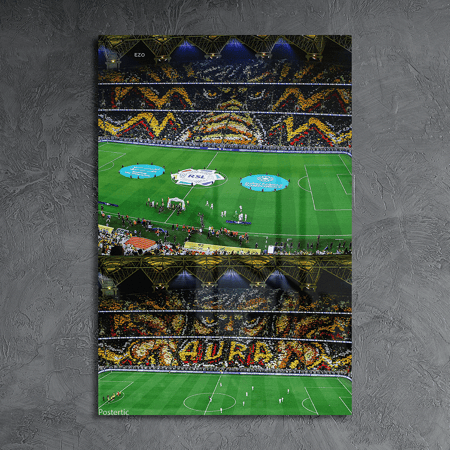 لوحة معدنية تيفو جمهور نادي الاتحاد AURA