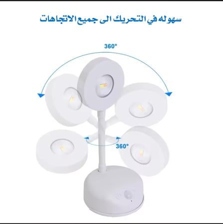 إضاءة لوحات بوسترتيك ابيض