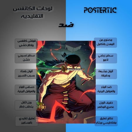 لوحة معدنية | بوستر زورو خلفية لهب أحمر