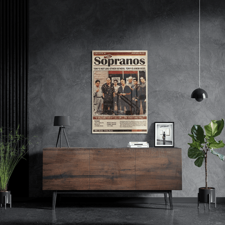لوحة معدنية | بوستر لمسلسل آل سوبرانو